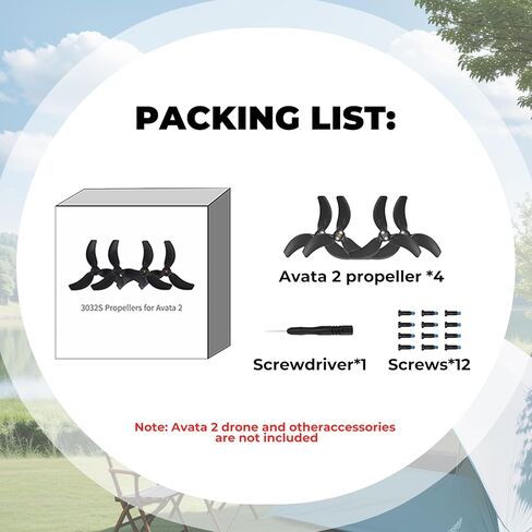 مروحة O’woda Avata 2، 4 قطع CW & CCW بديلة لشفرات أجنحة الطائرة بدون طيار المحمولة لملحقات DJI Avata 2 - أحمر in Kuwait