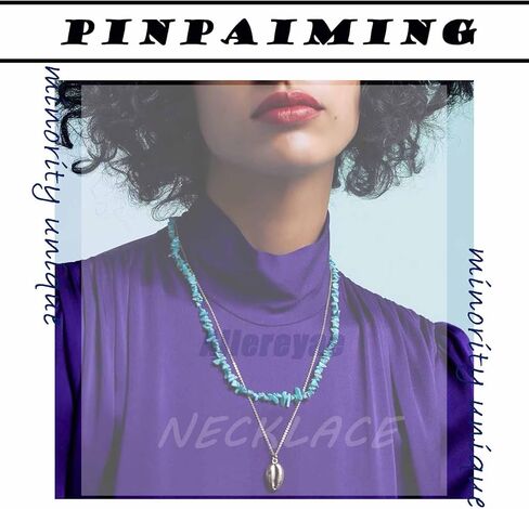Vintage Puka Shell Choker Necklace Silver Cowrie Shell Pendant Necklace Chain Punk Snake Chain Necklace Summer Cowrie Shell Necklace for Women in Saudi Arabia