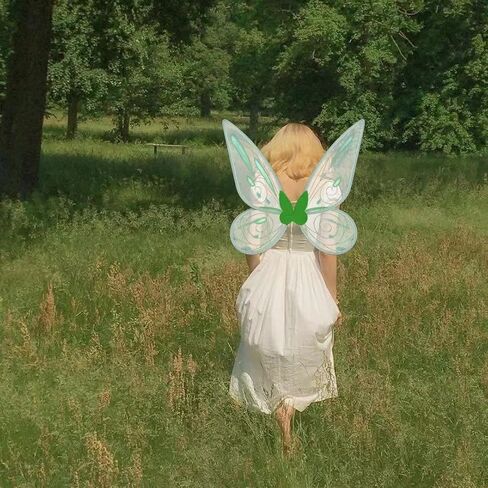 LOHZAQ Fairy Wings for Women Girls,Sparkling Butterfly Wings for Adults Fairy Costume Party Favor Halloween Cosplay Dress Up in Saudi Arabia