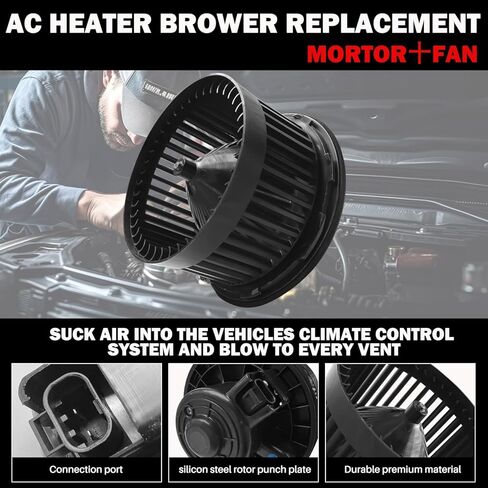 محرك منفاخ سخان HVAC مع قفص مروحة مناسب لمركبات Chevy وGMC وكاديلاك - سيلفرادو، سوبربان، أفالانش، سييرا، يوكون، يستبدل 700191،15-80387، 15-81124، PM2728، PM9201،700101 in Kuwait