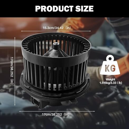 محرك منفاخ سخان HVAC مع قفص مروحة مناسب لمركبات Chevy وGMC وكاديلاك - سيلفرادو، سوبربان، أفالانش، سييرا، يوكون، يستبدل 700191،15-80387، 15-81124، PM2728، PM9201،700101 in Kuwait