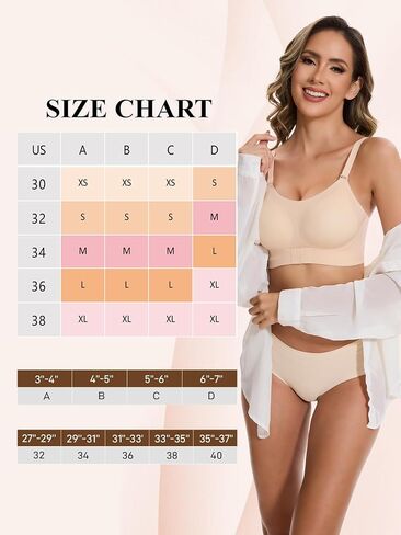 Push Up Bras for Women Wireless No Underwire Bras Backless Full Coverage Bralettes Soft Support Front Closure Bra in Kuwait