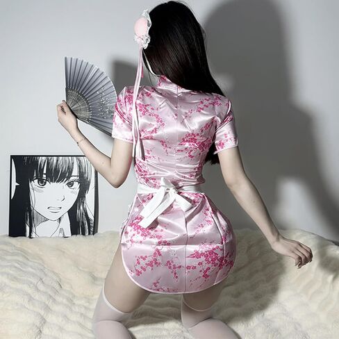 Women's sexy cosplay Japanese cheongsam underwear Chinese women's cute maid Halloween costume in Kuwait
