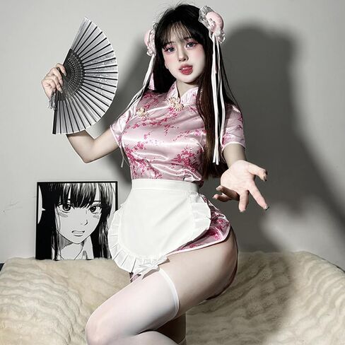 Women's sexy cosplay Japanese cheongsam underwear Chinese women's cute maid Halloween costume in Kuwait