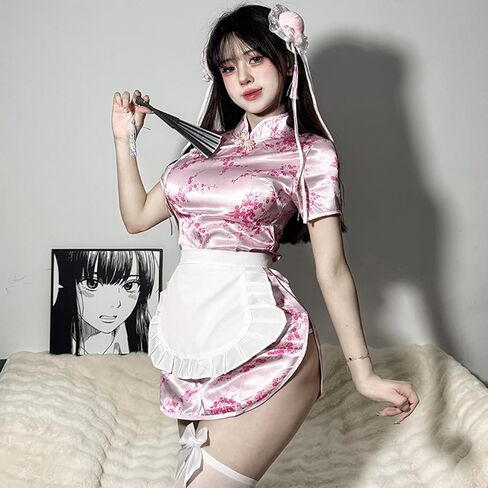 Women's sexy cosplay Japanese cheongsam underwear Chinese women's cute maid Halloween costume in Kuwait