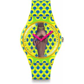 Swatch Casual Watch Unisex Yellow Bio-sourced Quartz Unity Always