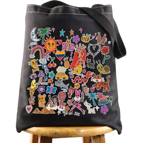 BWWKTOP Latin Album Cosmetic Makeup Bag Latin Singer Fans Gift Music Lyrics Makeup Zipper Pouch Bag Singer Album Merchandise (Bonito BG)