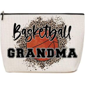 Basketball Gifts Makeup Bag Toiletry Travel Bag Basketball Stuff Accessories for Women Girls Friend Coworkers Coach Team Lovers Basketball Party Favors Game Day Christmas Mothers Day Birthday