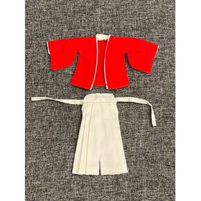 1/12 Riman Red White Samurai Outfit Clothes Model for 6" Action (no Figure)