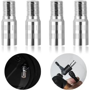 4PCS Valve Stem Extension for 27mm Tire Valve Extension,Brass Valve Stem Extenders Quick Check Tire Pressure,Universal Tire Valve Caps of Valve Stems Extender Fit Car Truck SUV