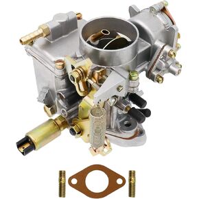 34 PICT-3 Carburetor for VW Beetle Super Beetle 1971-1979 Dual Port 1600cc Air Cooled 12V Type 1 Engine Electric Choke Bug Thing Karmann Ghia Transporte Squareback OE#113129031K,98-1289-B