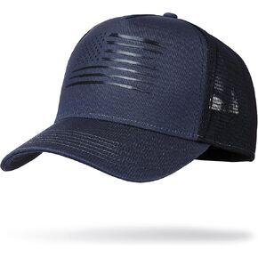 Oversize XX-Large American Flag Trucker Hat,Baseball Cap for Men Women Breathable Mesh Outdoor Hat for Men Big Head