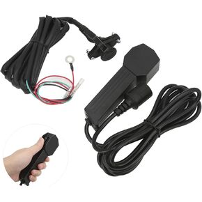3 Prong Winch Remote Control Female Plug Badlands Winch Remote Plastic 12V Handheld Winch Remote Controller With 9Ft Cable Electric Manual Waterproof For Atv Utv