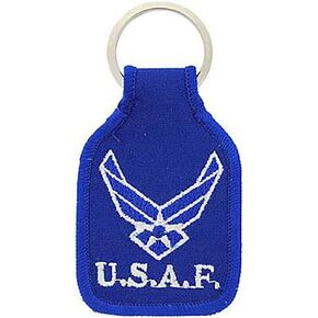 US Air Force New Logo Embroidered Keychain Military Key Rings