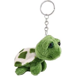 Plush Keychain, Green Mini Sea Creatures Turtle Keychain Key Ring Cartoon Bag Pendant Auto Animal Keychain Decoration Keychains Interior Accessories