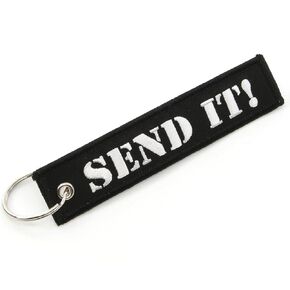 Rotary13B1 SEND IT! - Key Chain Jet Tag - Size 1 inch tall x 5 inches wide