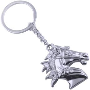 Keychain Big Horse Head Pendant Keyring Men Jewelry Key Chain Gift for Christmas Birthday