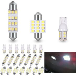 24Pcs 12 Volt LED Interior Dome Lights Bulb 31mm 42mm for Car RV Camper and Trunks,License Plate Light