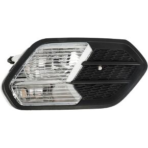 labwork Right Passenger Side Fog Halogen Light Assembly Replacement for Ford Escape 2017-2019 Driving Fog Light w/Black Cover