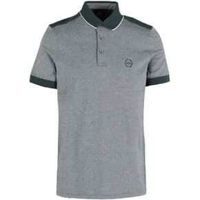 Armani Exchange Men's Slim Fit Cotton Piquet Heathered Polo