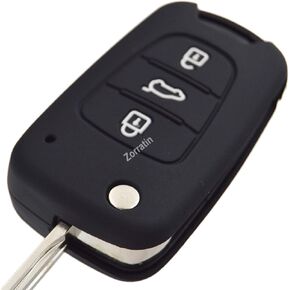 Silicone Rubber Key Fob Case Key Covers Protectors for KIA 09-13 Soul 10-13 Sportage 06-11 Rondo 11-13 Rio (Flip Key)