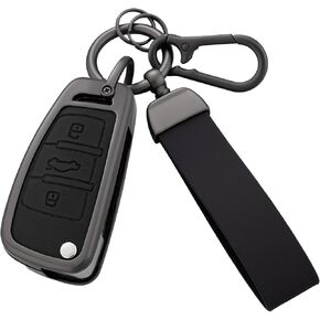 Key Fob Cover with Heavy-duty Keychain for Audi A1 A3 A4 A5 A6 Q3 Q5 Q7 TT S3 R8 in Saudi Arabia