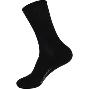 BambooMN Unisex Men and Women's Rayon from Bamboo Wool Blend Athletic Crew Socks for Home, Travel, Work and Sport, 2 Pairs