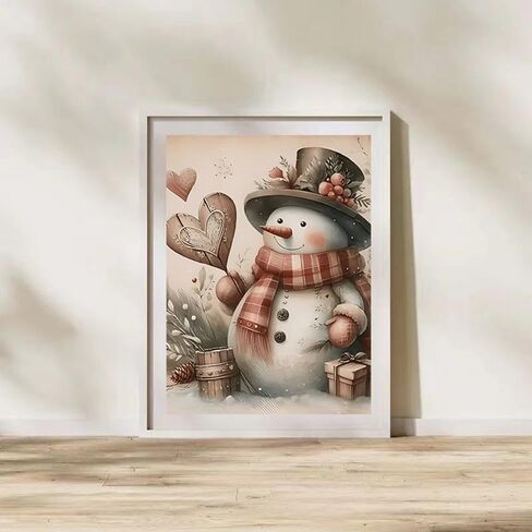 ZHUDENGXJL Winter Christmas Snowman Diamond Painting Kits for Adults,Merry Christmas Tree Diamond Art Kits,DIY 5D Full Drill Diamond Dots with Painting Kit,Home Wall Decor 12x12 Inch in Saudi Arabia