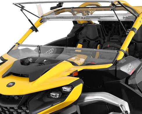 KEMIMOTO Front Windshield Compatible with Can Am Maverick R 2024+ Scratch Resistance PC Windscreen Dustproof Rainproof Full Window in Saudi Arabia