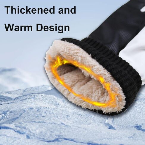Winter Ski Gloves for Men Women, Unisex Warm Snowboard Gloves Waterproof Touchscreen Snow Gloves for Cold Weather in Kuwait