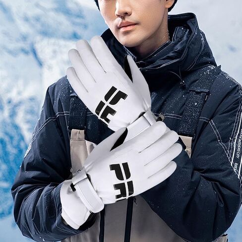 Winter Ski Gloves for Men Women, Unisex Warm Snowboard Gloves Waterproof Touchscreen Snow Gloves for Cold Weather in Kuwait