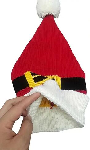 Christmas-Hat Red-Santa-Hat for Adults - Unisex Xmas Hats for New Year Festive Party Headwear in Saudi Arabia