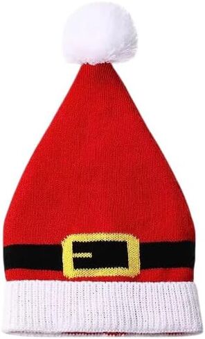 Christmas-Hat Red-Santa-Hat for Adults - Unisex Xmas Hats for New Year Festive Party Headwear in Saudi Arabia