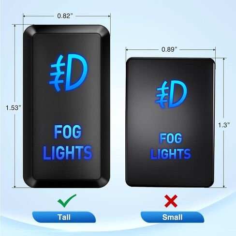 Nilight Rocker Switch Style شاحن USB LED الفولتميتر شحن سريع 12 فولت PD نوع C وQC 3.0 شاحن سيارة 1.54 بوصة × 0.83 بوصة استبدال مع الصمامات المضمنة لتاكوما تندرا 4Runner FJ Cruiser Hilux Fortuner in Kuwait