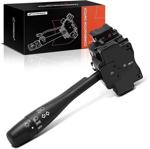 A-Premium Turn Signal Switch, Headlight Dimmer Parking Light Multifunction Switch Lever Compatible with Nissan Frontier 02-04, Maxima 97-99, Pathfinder 96-01, Sentra 00-06, Xterra 02-04, No Fog Light in Saudi Arabia