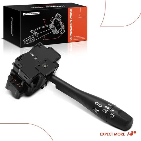 A-Premium Turn Signal Switch, Headlight Dimmer Parking Light Multifunction Switch Lever Compatible with Nissan Frontier 02-04, Maxima 97-99, Pathfinder 96-01, Sentra 00-06, Xterra 02-04, No Fog Light in Saudi Arabia