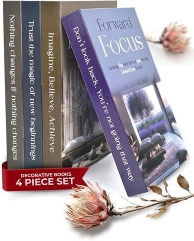Decorative Books for Home Decor, Elegant Fake Books Set, Coffee Table Decor, Book Shelf Decor, Aesthetic Room Decor, Fake Books for Decoration, Stackable Book Décor, Modern Home Decor for Living Room in Saudi Arabia