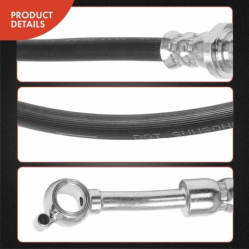 A-Premium Front Passenger Brake Hydraulic Hose Compatible with Select Hyundai Models - Sonata 2011 2012 2013 2.4L, Gas only - Replace# 587323Q100 in Saudi Arabia