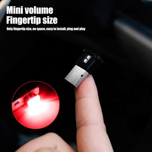 ZKFAR 4 PCS Car USB Multi-Function Ambient Light, DC 8-12V 3258-2SMD RGB High-Brightness Button-Adjustable Night Light, Type with Photosensitive Sensor, Suitable for Most Models (White) in Saudi Arabia