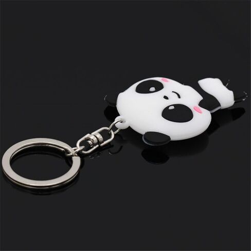 لطيف الباندا المفاتيح Kawaii ظهره كيرينغ جميل سيليكون الباندا الاشياء هدايا للفتيات قلادة حلية تذكارية in Kuwait