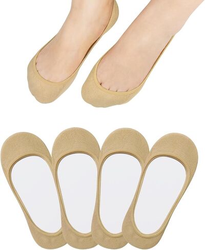 Jane Stone No Show Socks Women - Non Slip Hidden for Flats Boat Invisible Ultra Low Cut Liner Socks(Size 5-8/9-11) in Saudi Arabia