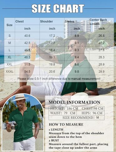 COOFANDY Men's Knit Shirts Short Sleeve Button Down Polo Shirt Casual Beach Shirts in Saudi Arabia