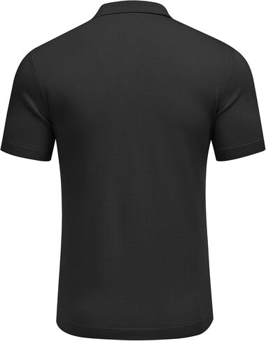 COOFANDY Men's Knit Shirts Short Sleeve Button Down Polo Shirt Casual Beach Shirts in Saudi Arabia