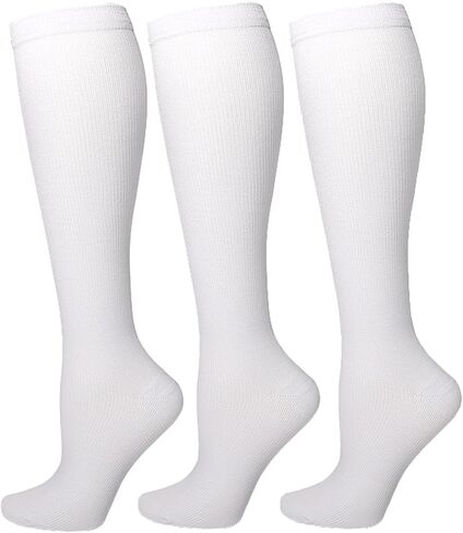 Bestjybt 3 Pairs Compression Socks for Women & Men Circulation 15-20 mmHg Support Socks for Athletic Running Cycling in Saudi Arabia