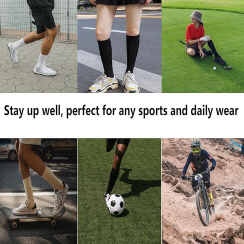 Bestjybt 3 Pairs Compression Socks for Women & Men Circulation 15-20 mmHg Support Socks for Athletic Running Cycling in Saudi Arabia