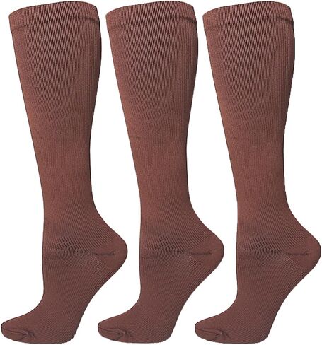 Bestjybt 3 Pairs Compression Socks for Women & Men Circulation 15-20 mmHg Support Socks for Athletic Running Cycling in Saudi Arabia