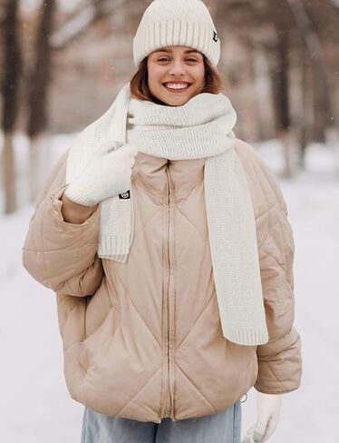 Wander Agio Warm Hat Scarf Glove Set for Women Beanie Hats Scarves and Gloves Womens Polar Fleece 3-Sets in Saudi Arabia