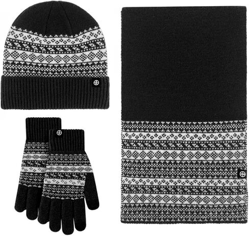 Wander Agio Warm Hat Scarf Glove Set for Women Beanie Hats Scarves and Gloves Womens Polar Fleece 3-Sets in Saudi Arabia