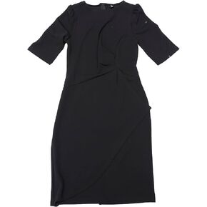 Allegra K Ruched Dress for Women's Short Sleeve Business Work Dress Trendy