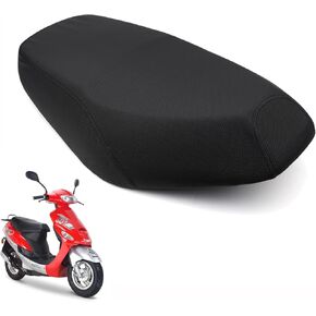 Minho Motorcycle Seat Cover High Resilience Sponge,PU Leather,Breathable and Waterproof Seat Cushion Fit for Chinese Scooter Mopeds Taotao ATM50